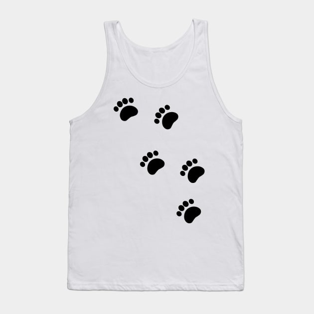 Animal Tracks Paw Prints Tank Top by Daily Design